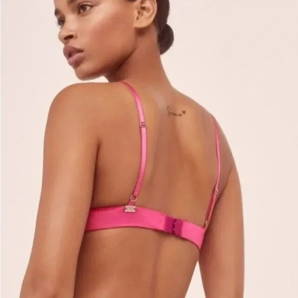 For Love & Lemons Holiday 2019 Diamond Sparkle Bra Size XS - Picture 3 of 6